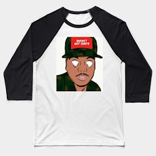 Bucket Got Cents Drawing Baseball T-Shirt